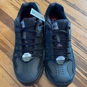 New with Tags - Skechers Work Steel Toe Sneaker Cankton Black Men's Size 12